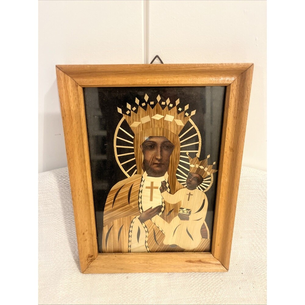 Polish Art Piece Madonna and Baby Jesus